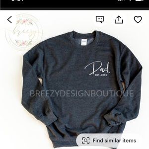 Navy Crewneck long sleeve sweatshirt. Size L. Washed, but never worn. Etsy